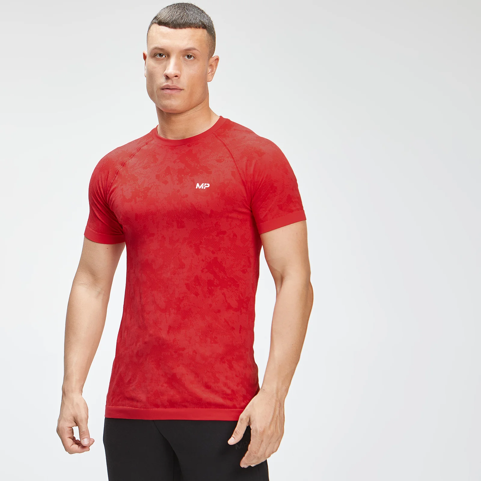 MP Men's Seamless Graphic Short Sleeve T-Shirt - Danger - XXS Image 1