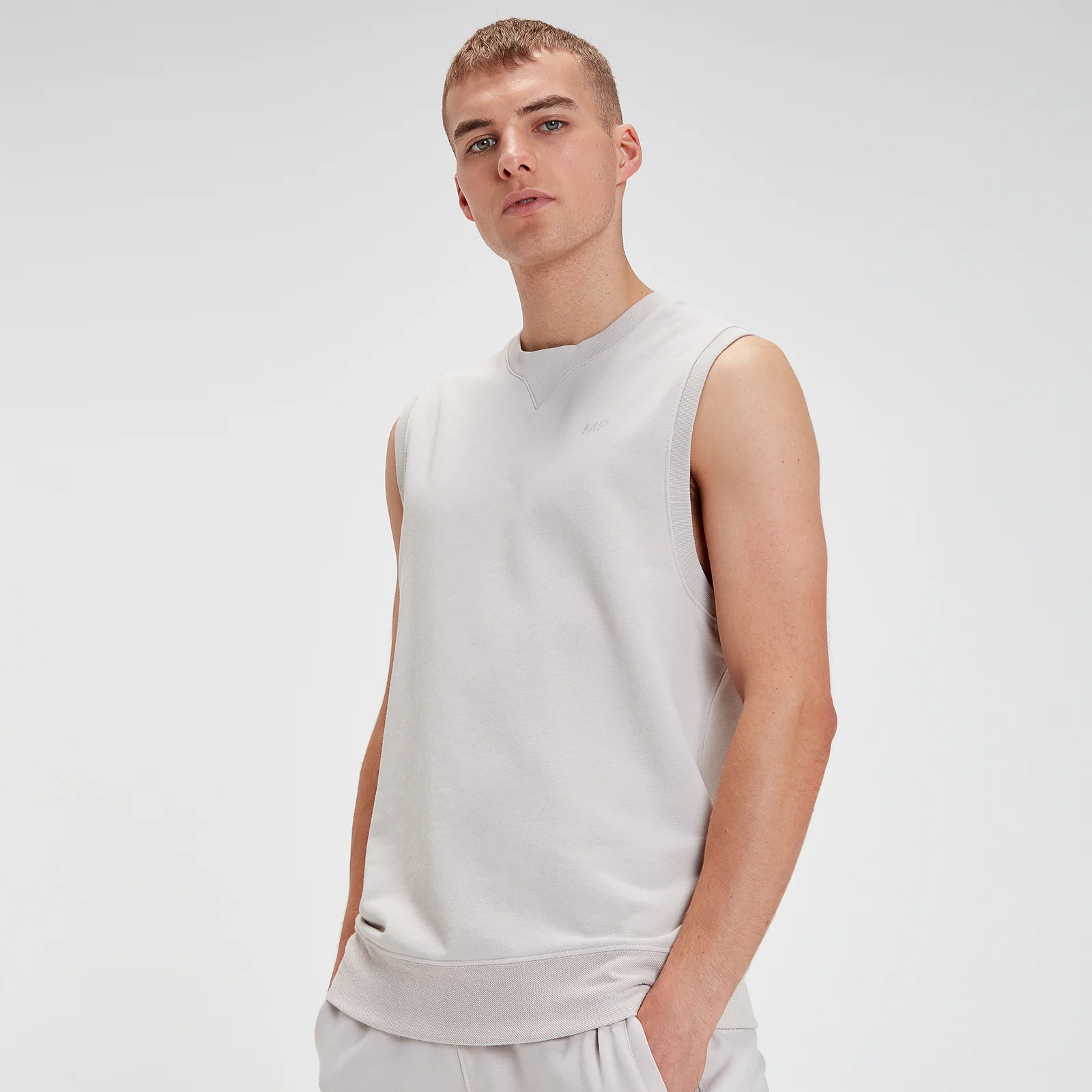 MP Men's Rest Day Tank Top - Bone Grey - XXS Image 1