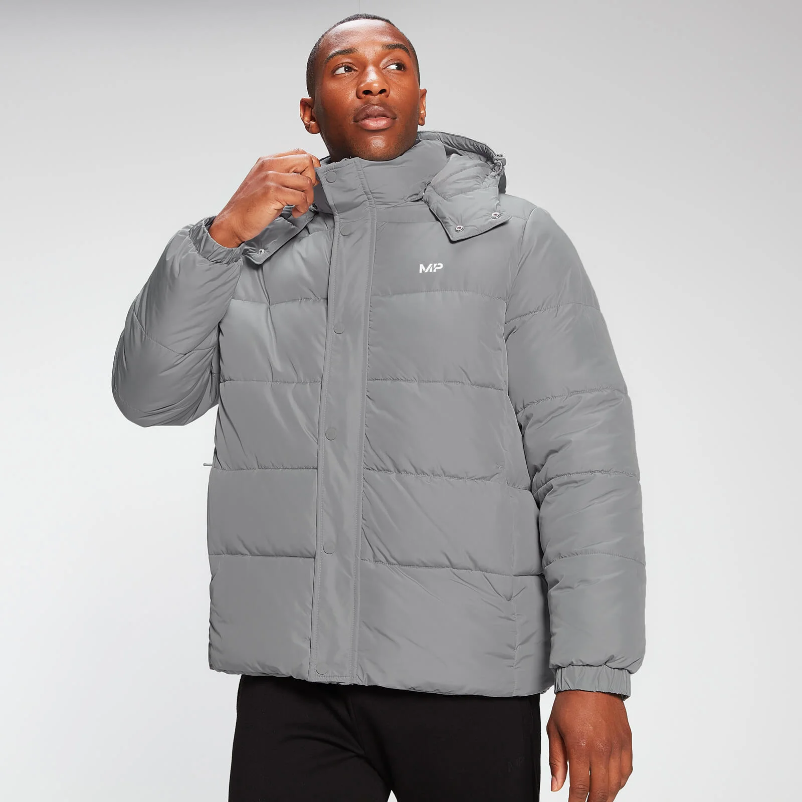 MP Men's Essential Puffer Jacket - Storm - XXS Image 1