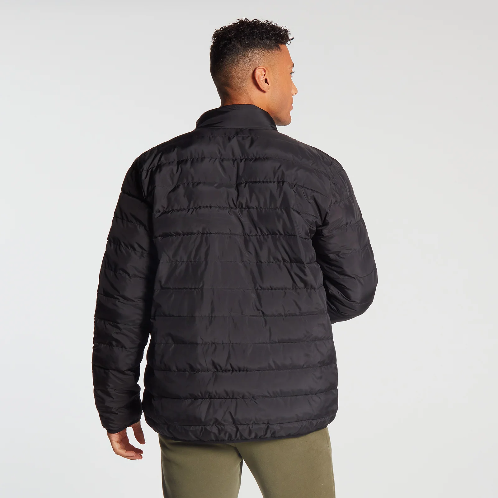 MP Men's Lightweight Packable Puffer Jacket - Black - S Image 3