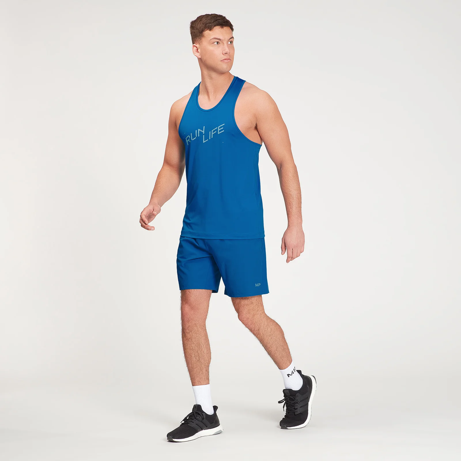 MP Men's Graphic Running Tank Top - True Blue - XS Image 2