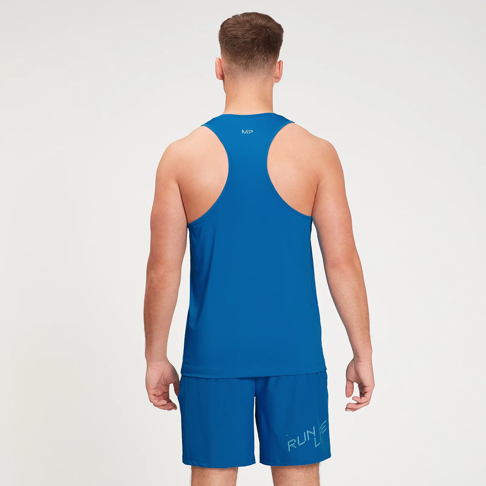 MP Men's Graphic Running Tank Top - True Blue - XS Image 3