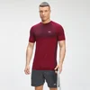 MP Men's Seamless Short Sleeve T-Shirt - Wine Marl