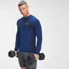 MP Men's Seamless Long Sleeve Top - Intense Blue Marl