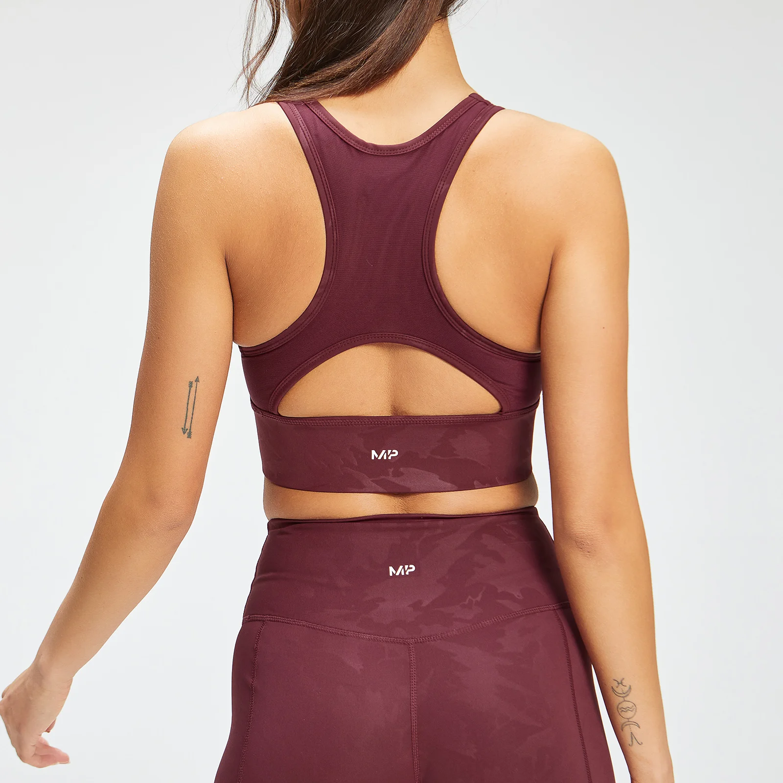 MP Women's Adapt Camo Sports Bra - Merlot - XXS Image 1