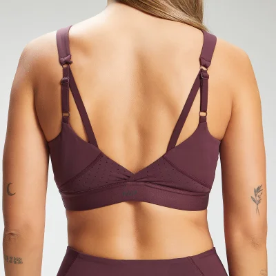 MP Women's Power Ultra Sports Bra - Port/Black - XXS Image 6
