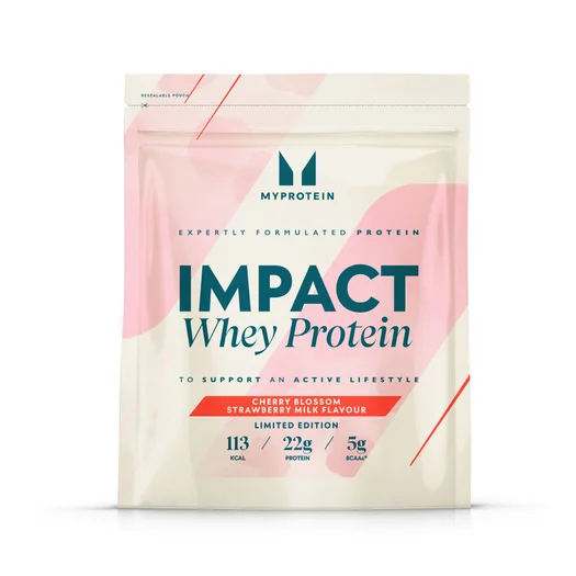 Myprotein Impact Whey Protein, Cherry Blossom Strawberry Milk, 1kg