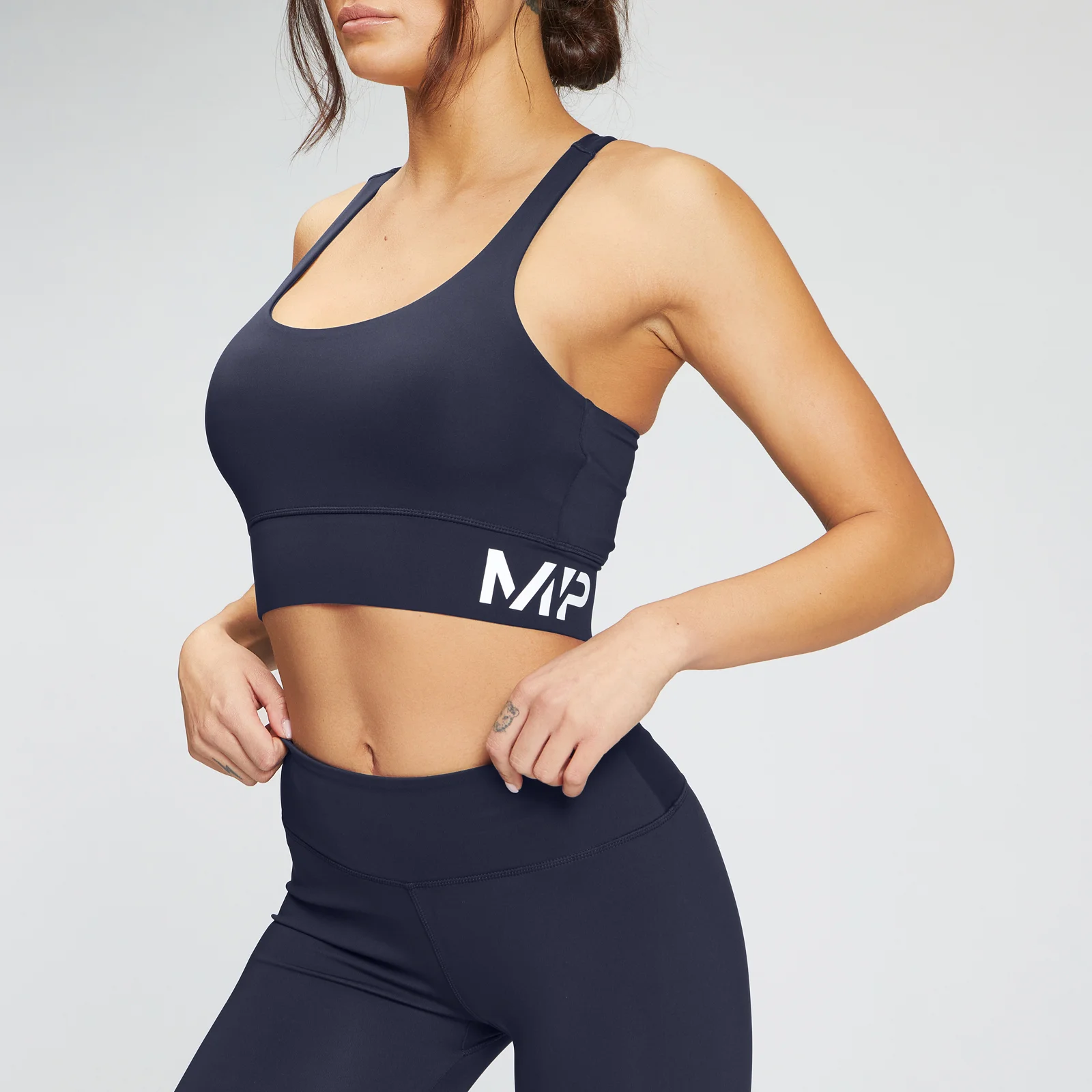MP Women's Training Sports Bra - Navy - S Image 1