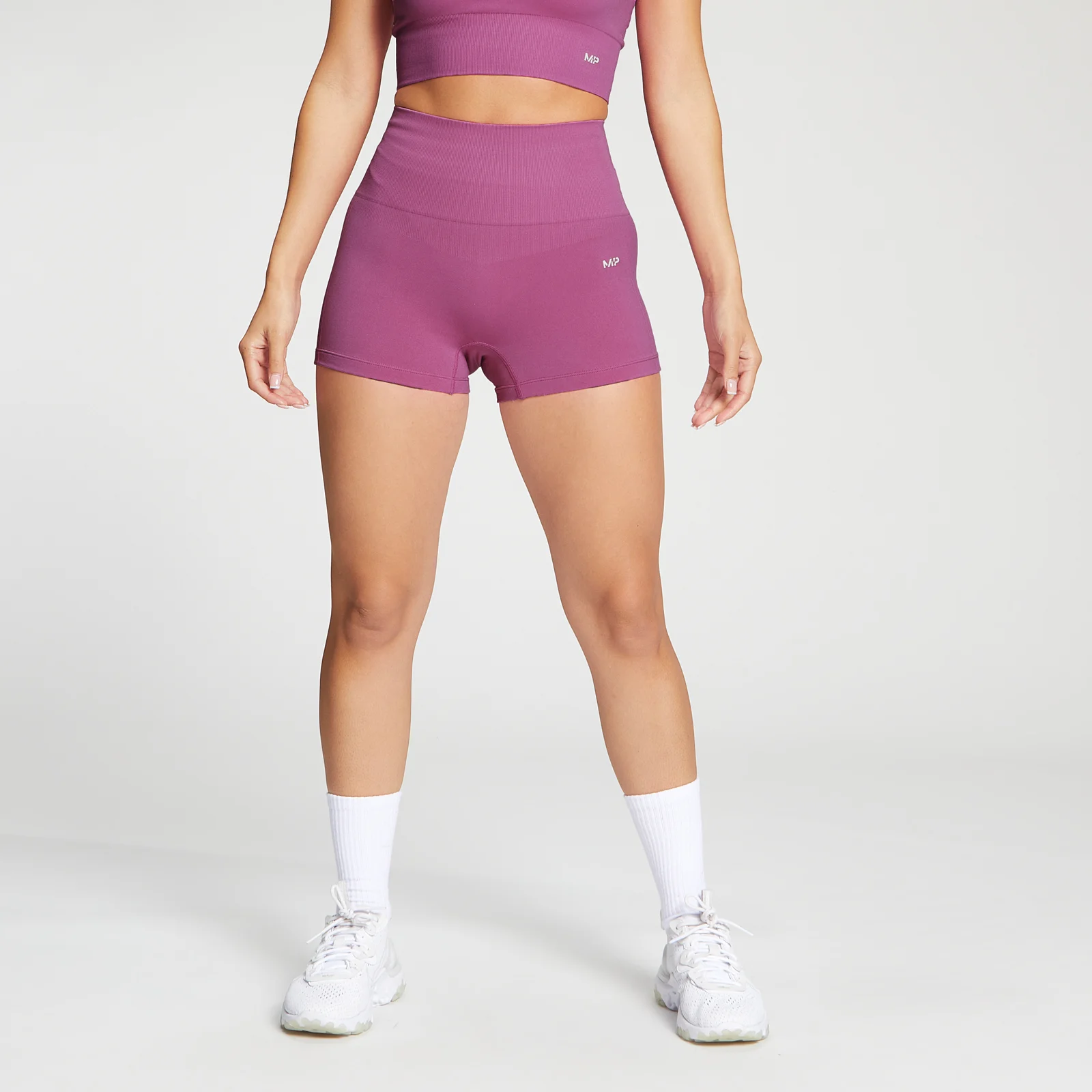 MP Women's Shape Seamless Booty Shorts - Orchid - S Image 1