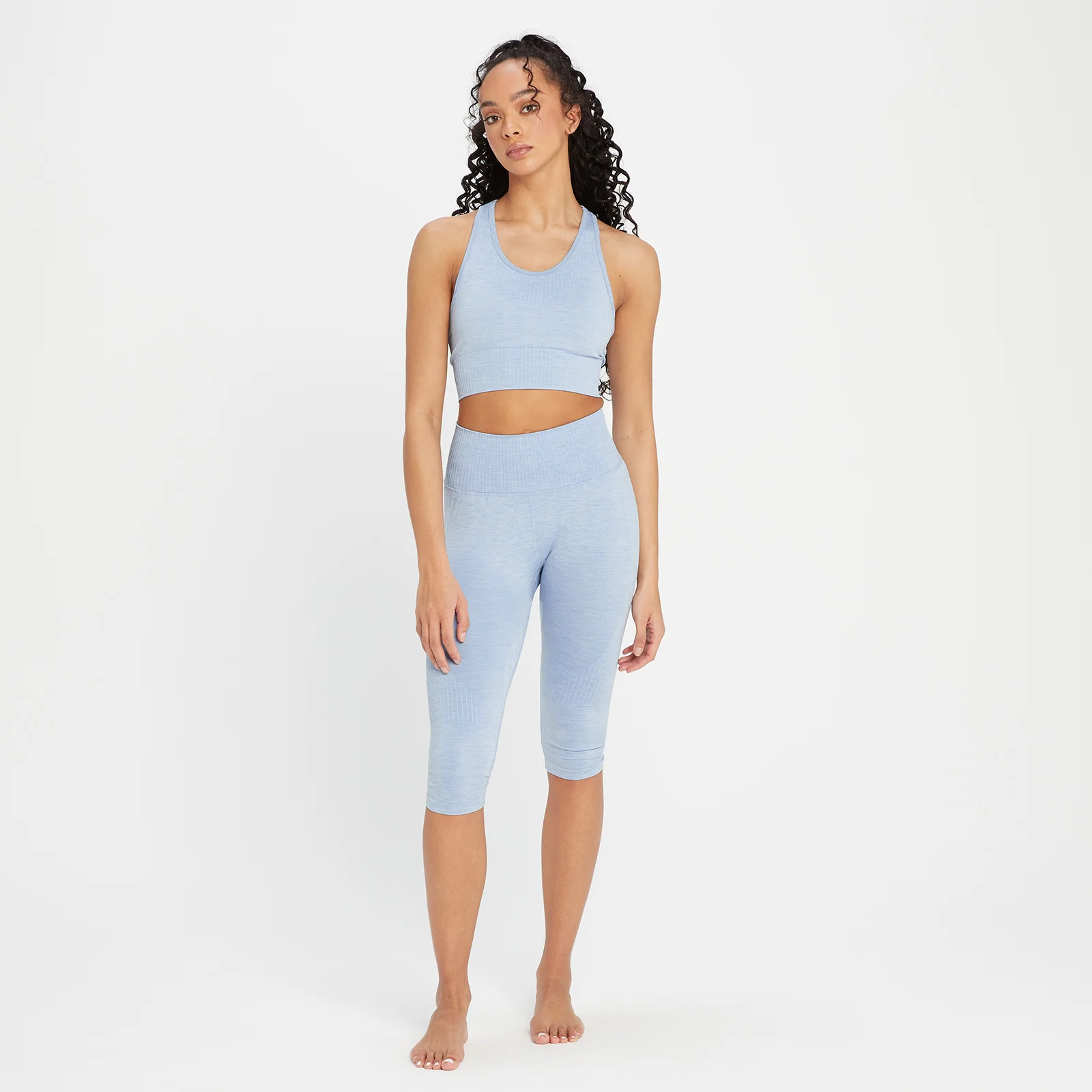 MP Women's Composure Seamless Capri Leggings - Blue Sky - XS Image 4