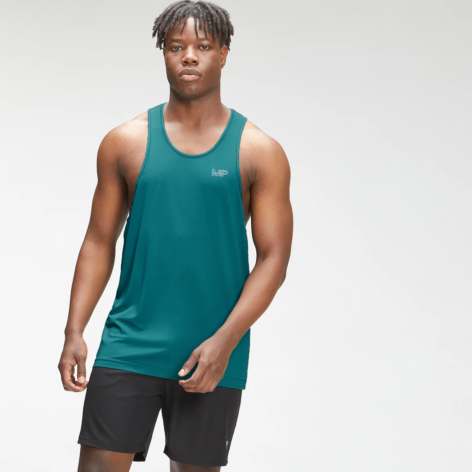 MP Men's Repeat Mark Graphic Training - Teal - XXS Image 1