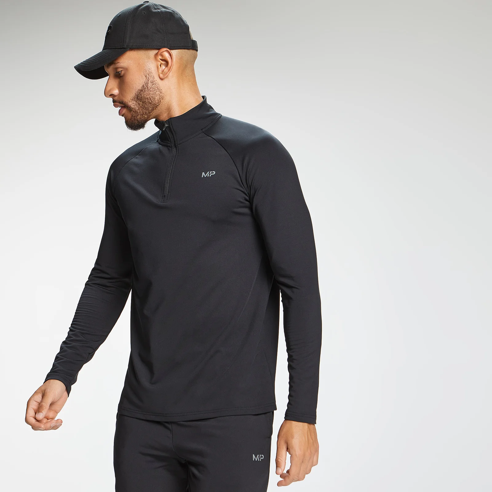 MP Men's Graffiti Graphic Training 1/4 Zip - Black - XXS Image 1