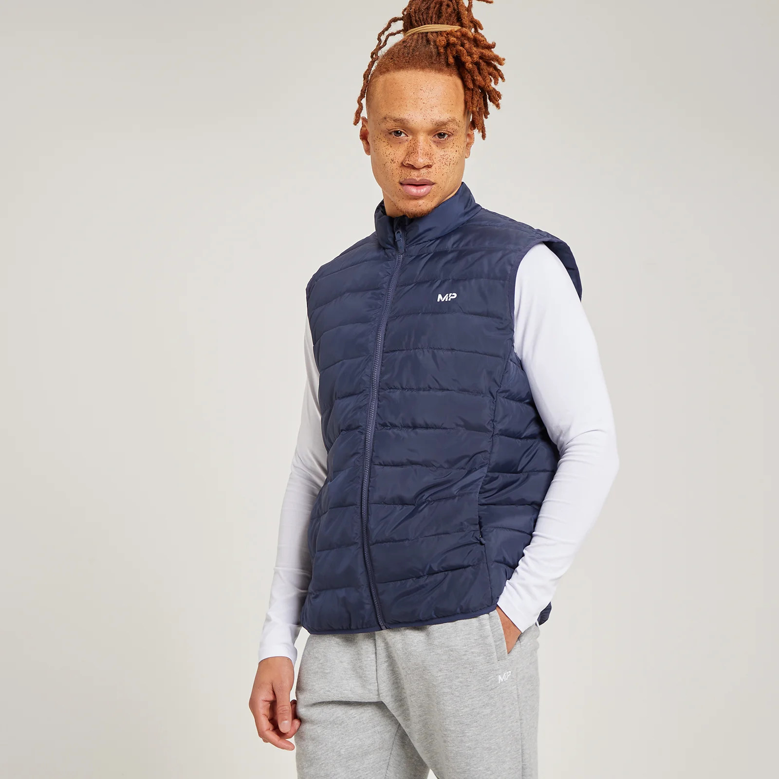 MP Men's Lightweight Gilet - Navy - XXS Image 1