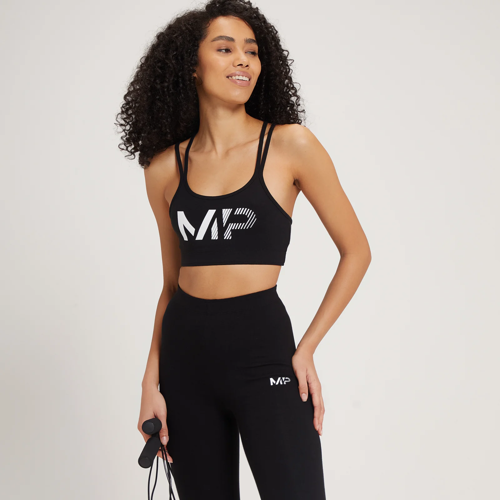 MP Women's Fade Graphic Sports Bra - Black - S Image 1
