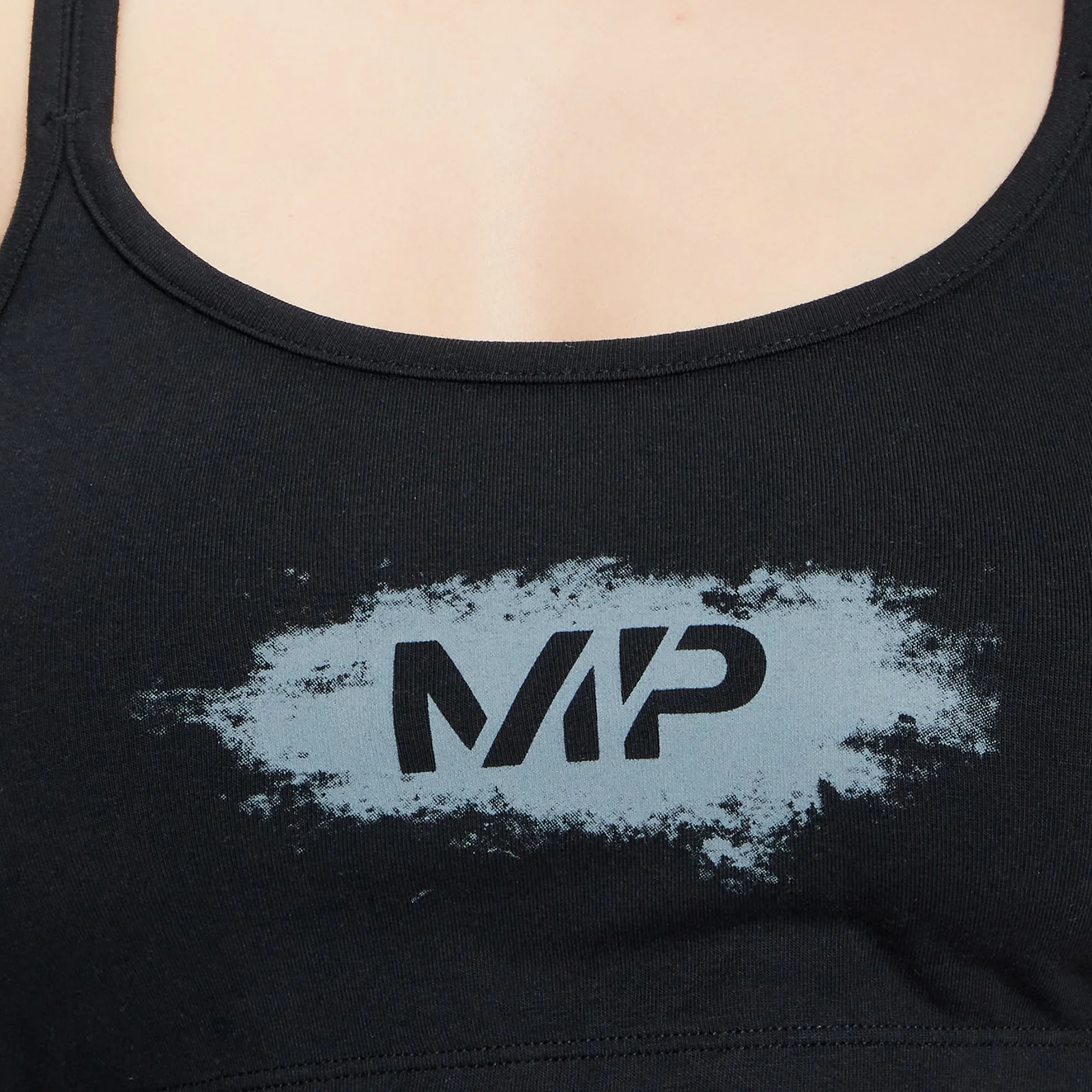 MP Women's Chalk Graphic Sports Bra - Black - XS Image 5