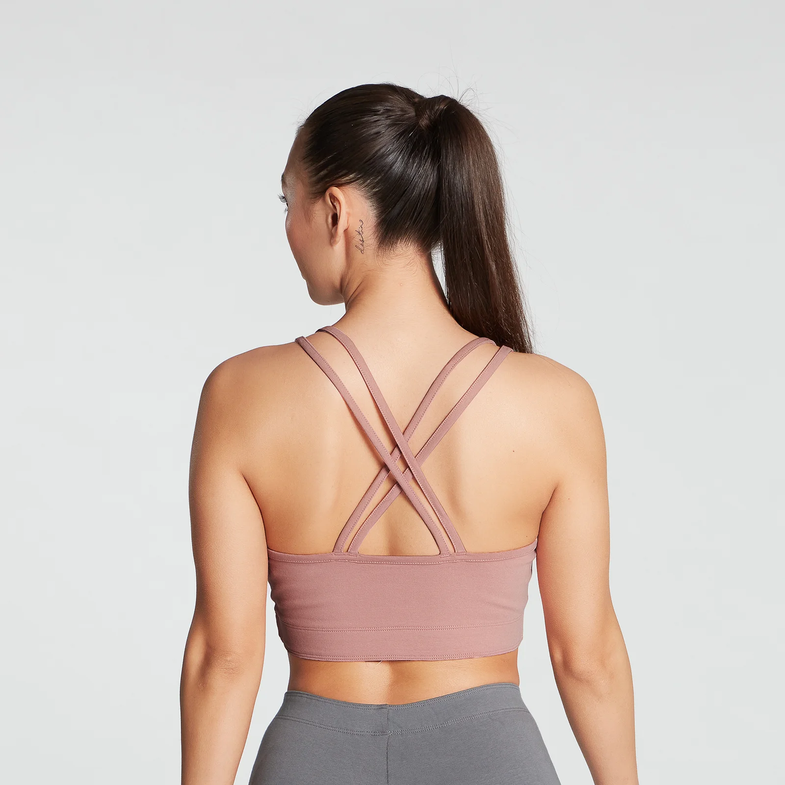 MP Women's Gradient Line Graphic Sports Bra - Washed Pink - XXS Image 1