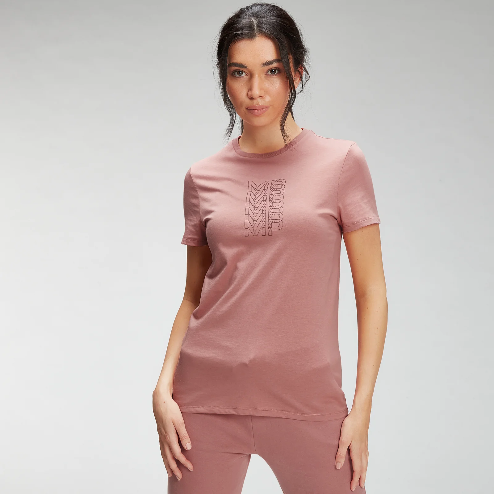 MP Women's Repeat MP T-Shirt - Dust Pink - XXS Image 1