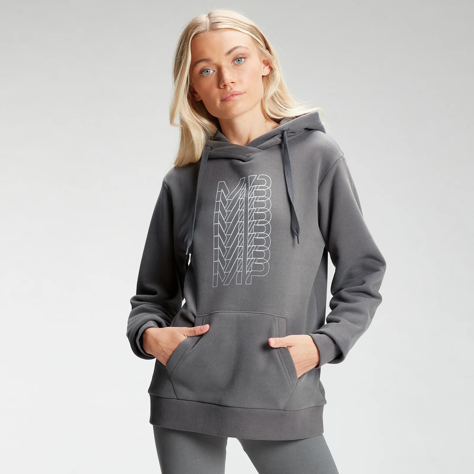 MP Women's Repeat MP Hoodie - Carbon - XXS Image 1
