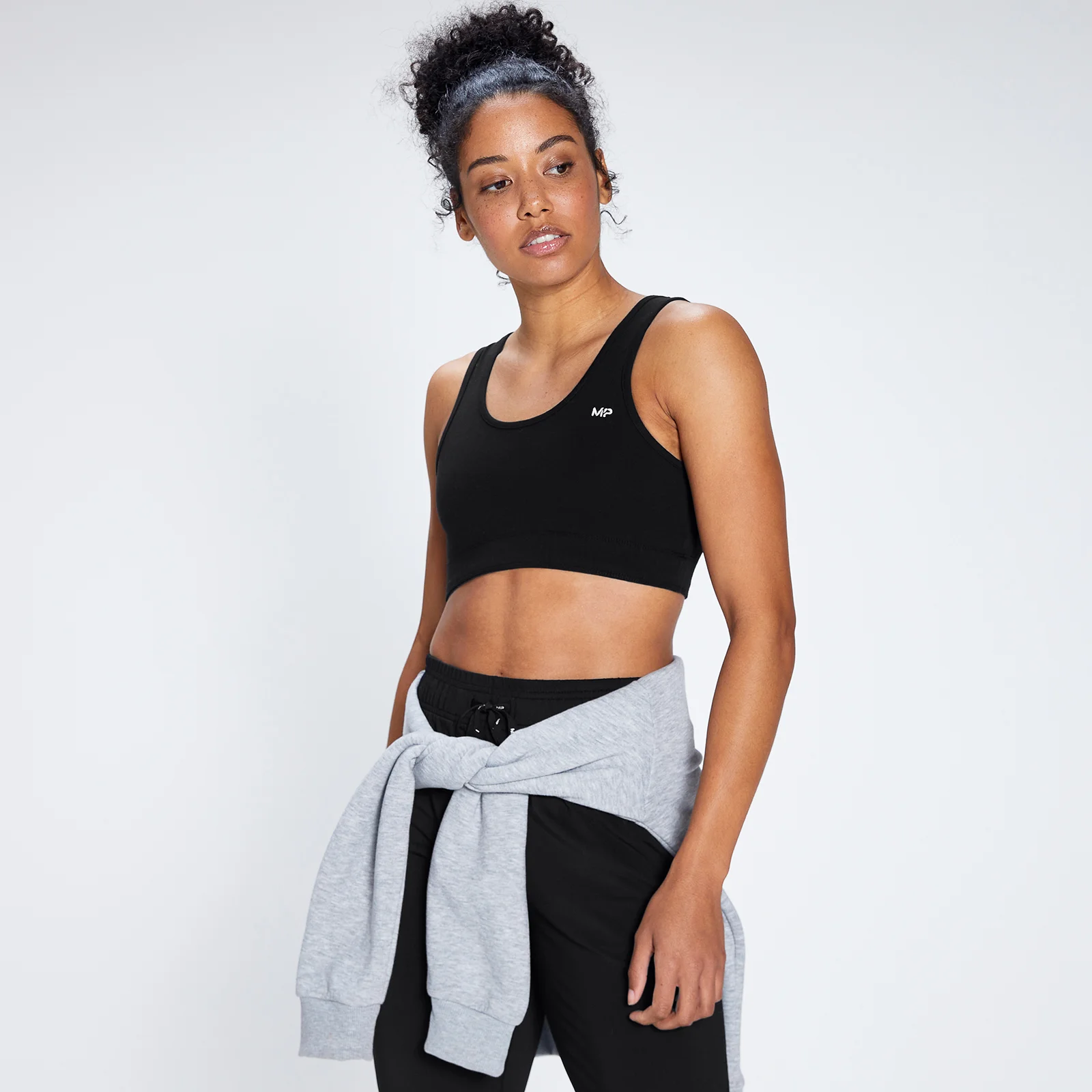 MP Women's Rest Day Wide Strap Sports Bra - Black - XXS Image 1