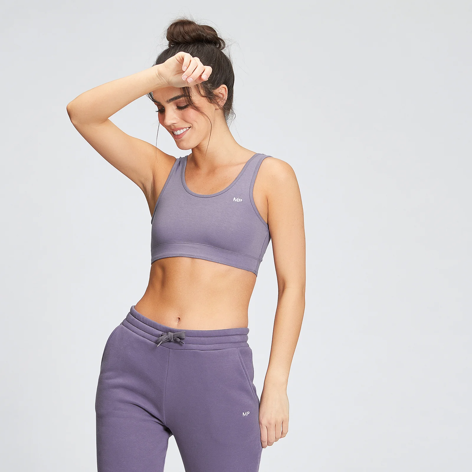 MP Women's Rest Day Wide Strap Sports Bra - Smokey Purple - XXS Image 1