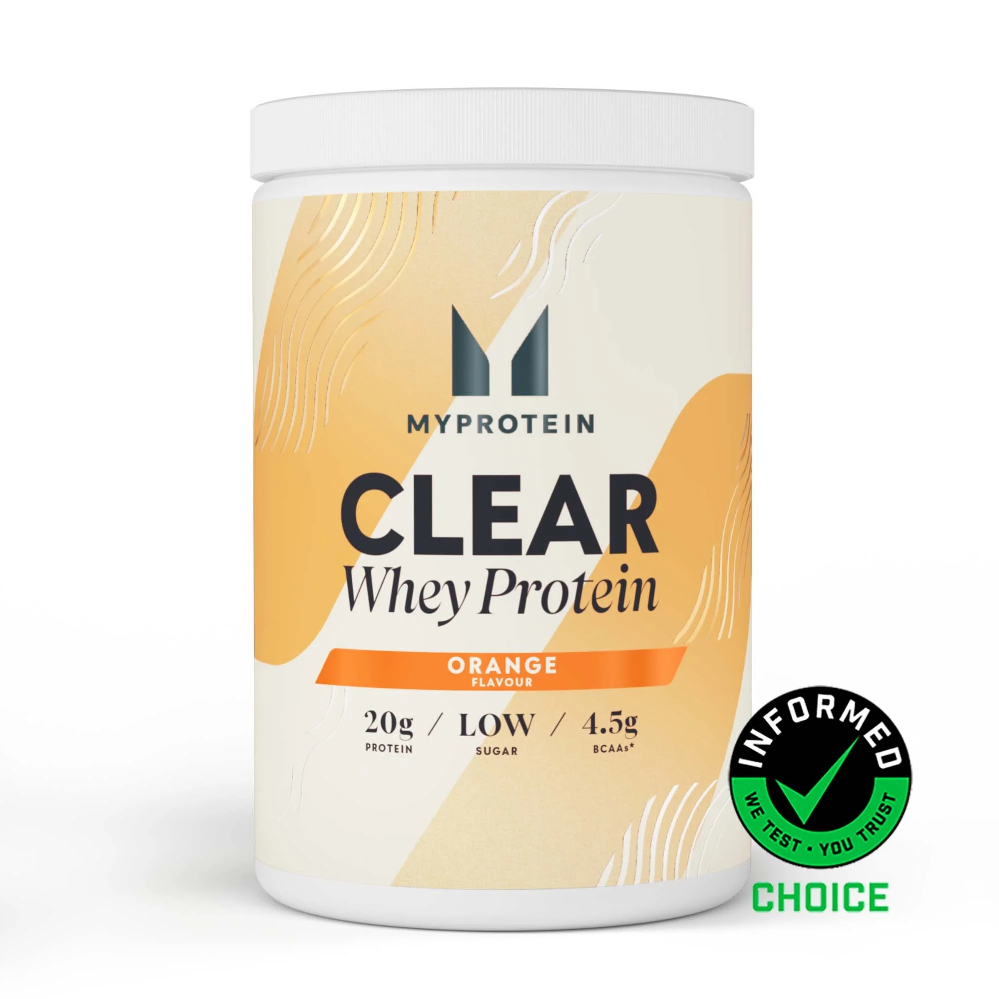 Clear Whey Protein Powder - 500g - 20servings - Orange Image 1