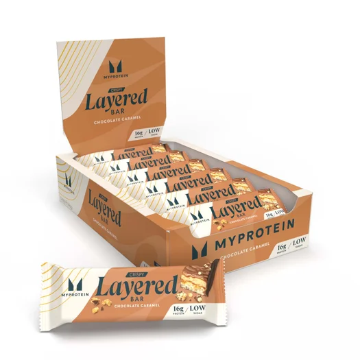Crispy Layered Protein Bar - 12 x 58g - Chocolate Caramel
