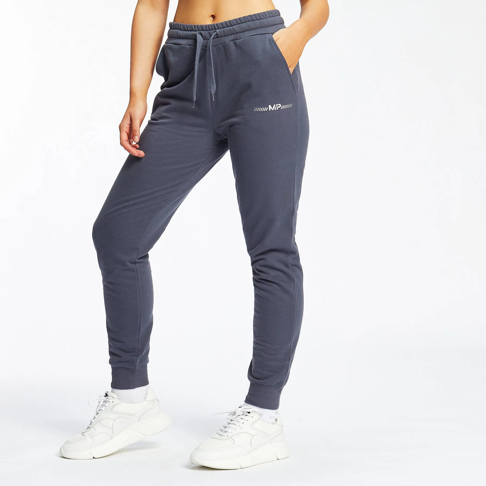 MP Women's Mini Mark Graphic Joggers - Graphite/White - XXS Image 1