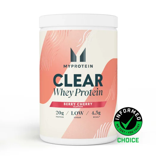 Clear Whey Protein Powder - 500g - 20servings - Berry Cherry