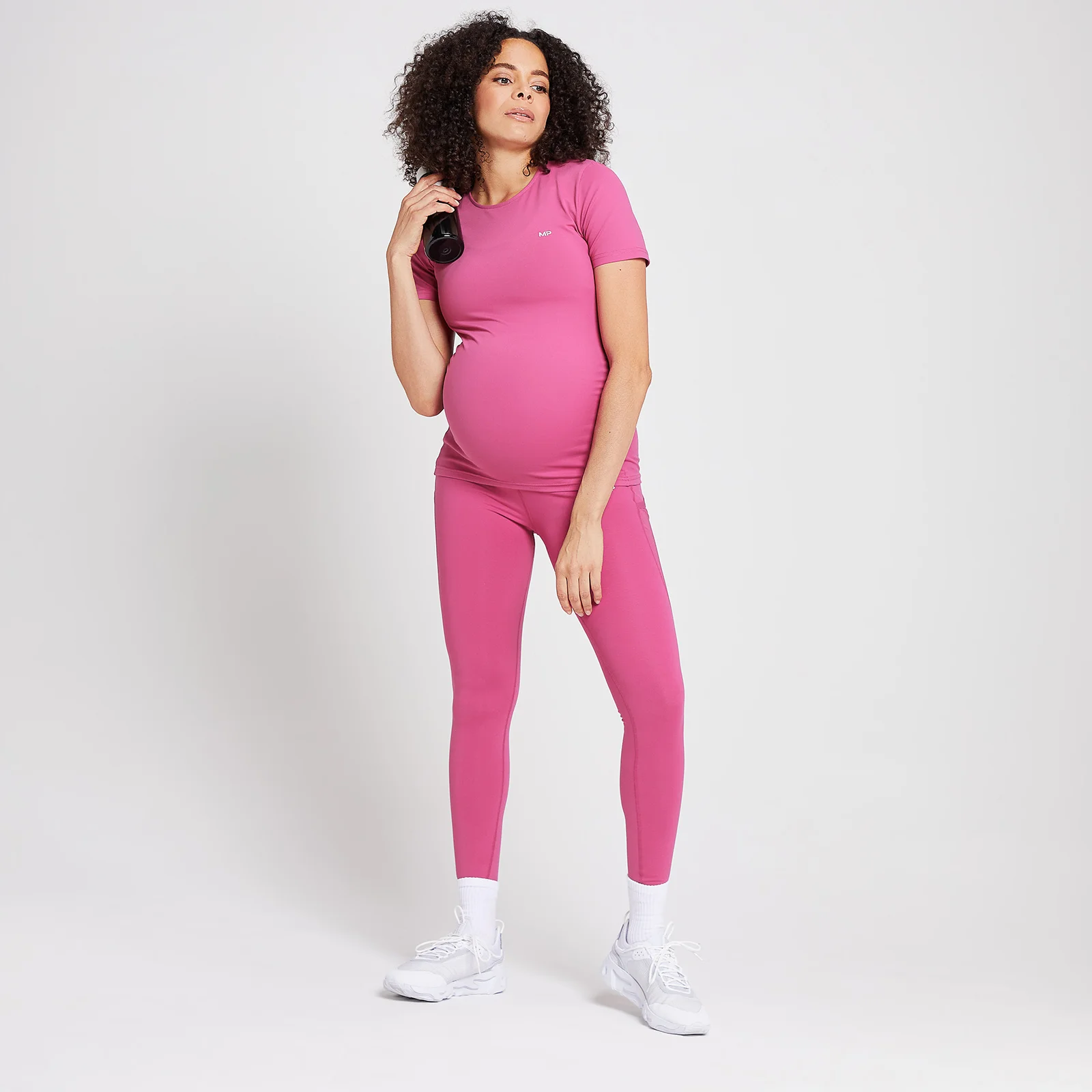 MP Women's Power Maternity Short Sleeve Top - Sangria - XXS Image 2