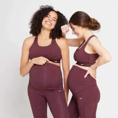 MP Women's Power Maternity/ Nursing Sports Bra - Port - XS Image 6