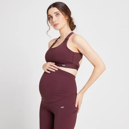 MP Women's Power Maternity/ Nursing Sports Bra - Port