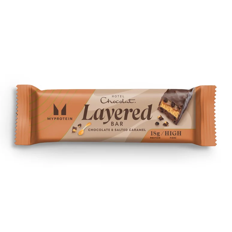 Layered Protein Bar - Hotel Chocolat - Salted Caramel