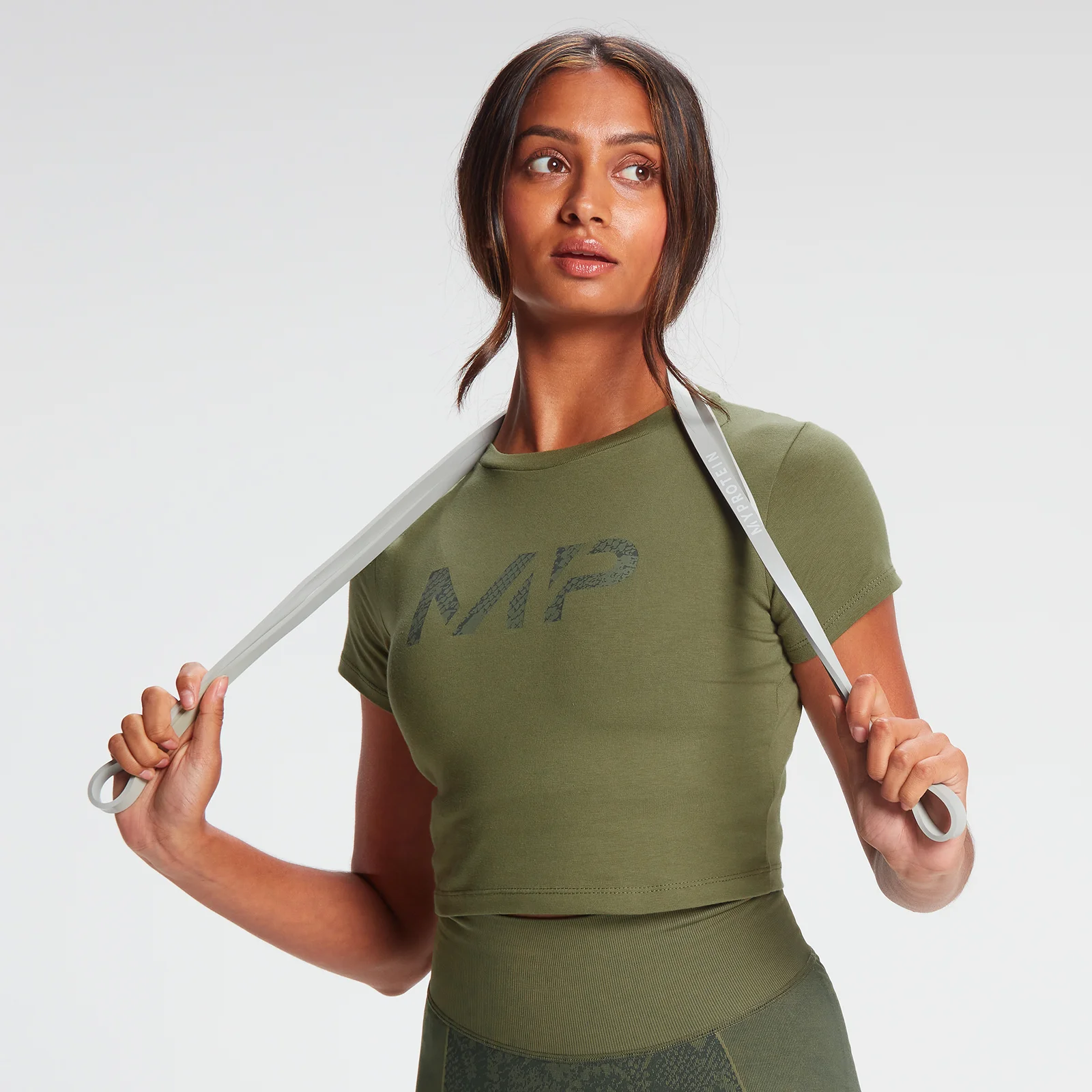 MP Snake Crop Top - Green - XS Image 1