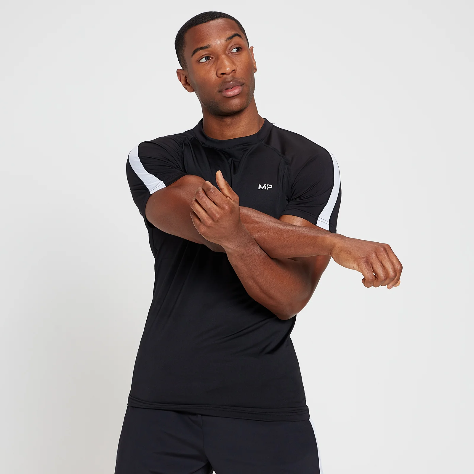 MP Men's Tempo Short Sleeve T-Shirt - Black - XXS Image 1