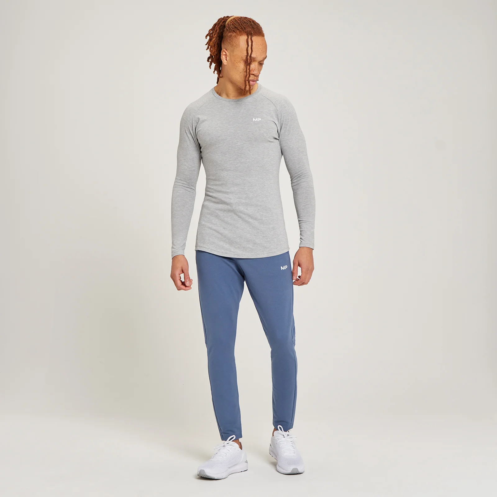 MP Men's Form Long Sleeve Top - Storm Marl - XS Image 2