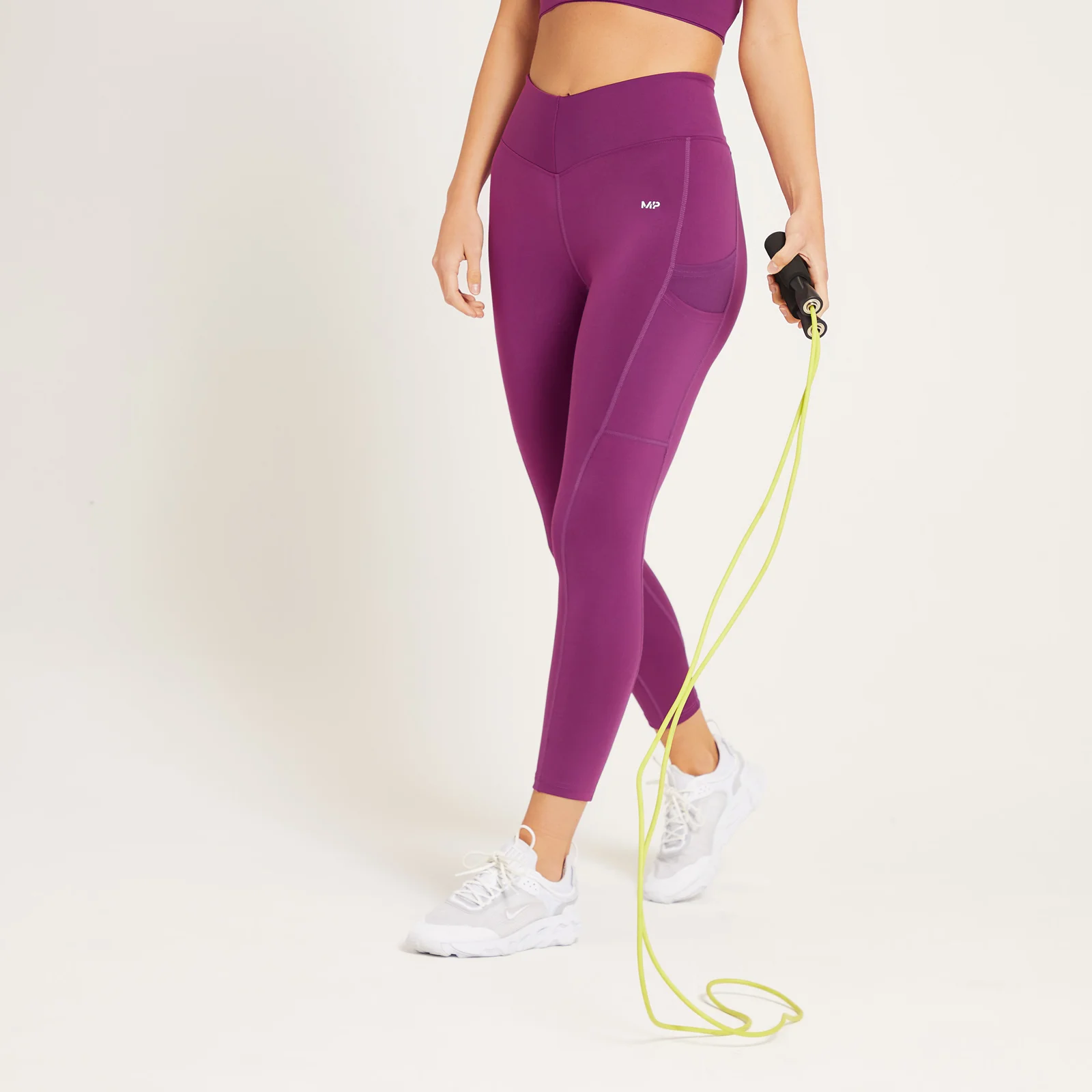 MP Women's Tempo 7/8 Leggings - Purple - XXS Image 1