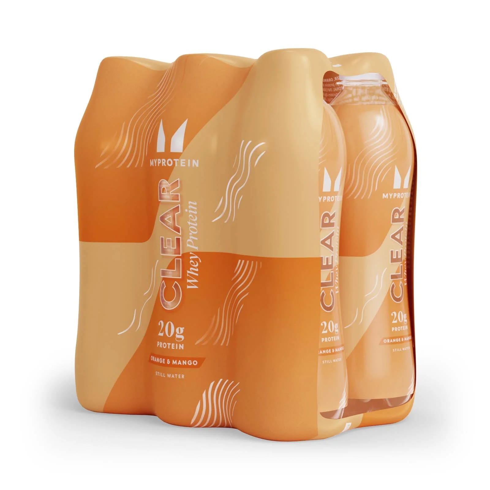 Clear Whey Protein Drink - 6 Pack - Orange & Mango Image 1