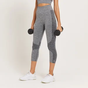 MP Women's Curve High Waisted 3/4 Leggings - Grey Marl - Size L