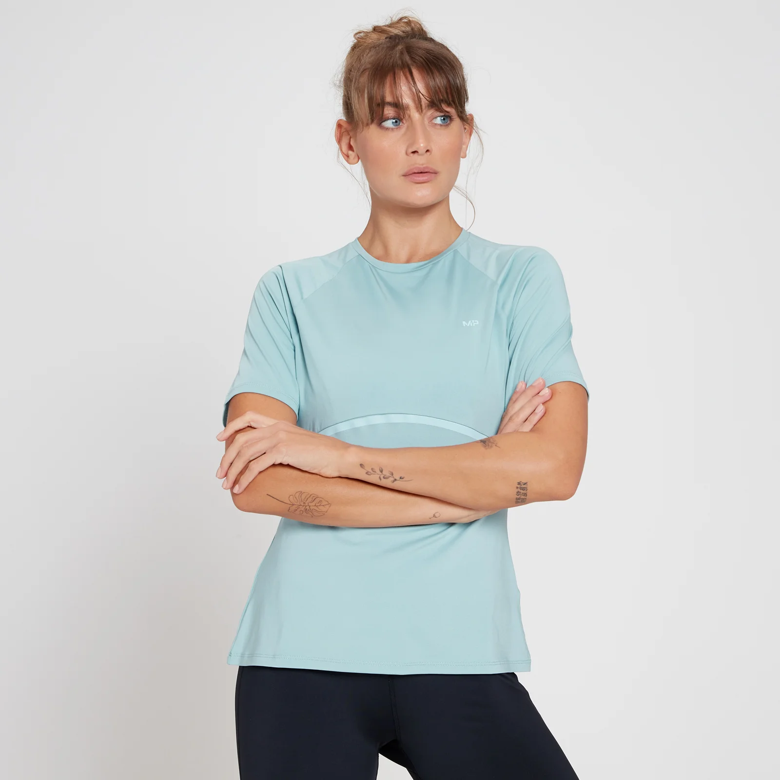 MP Women's Velocity Ultra Reflective T-Shirt - Frost Blue - XXS Image 1