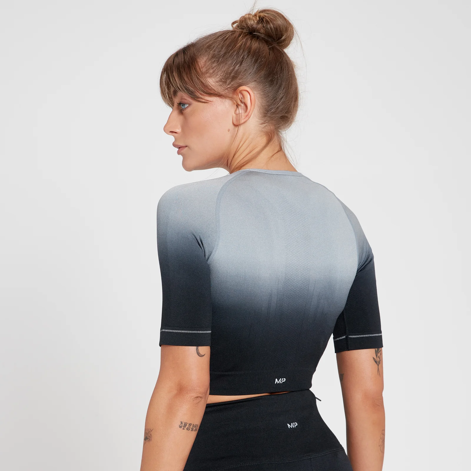 MP Women's Velocity Ultra Seamless Crop Top - Black - XS Image 3