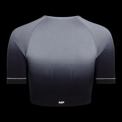 MP Women's Velocity Ultra Seamless Crop Top - Black - XS Image 8