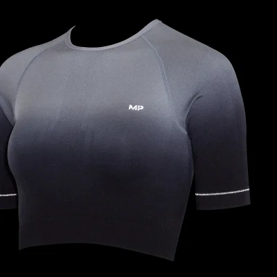 MP Women's Velocity Ultra Seamless Crop Top - Black - XS Image 6