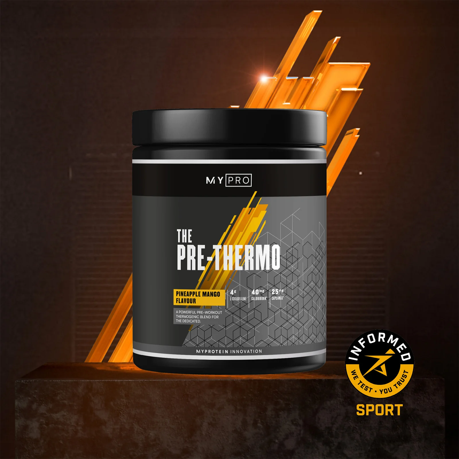 THE Pre-Workout Thermo - 30servings - Pineapple Mango Image 1