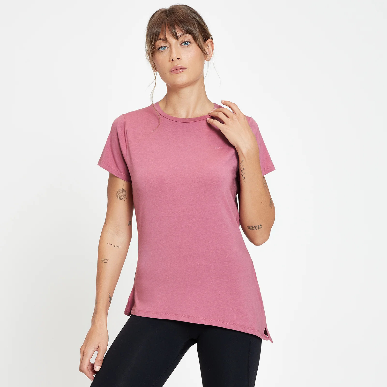 MP Women's Composure Short Sleeve Asymmetric Top - Mauve - XXS Image 1