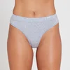 MP Women's Cotton Thong - Grey Marl