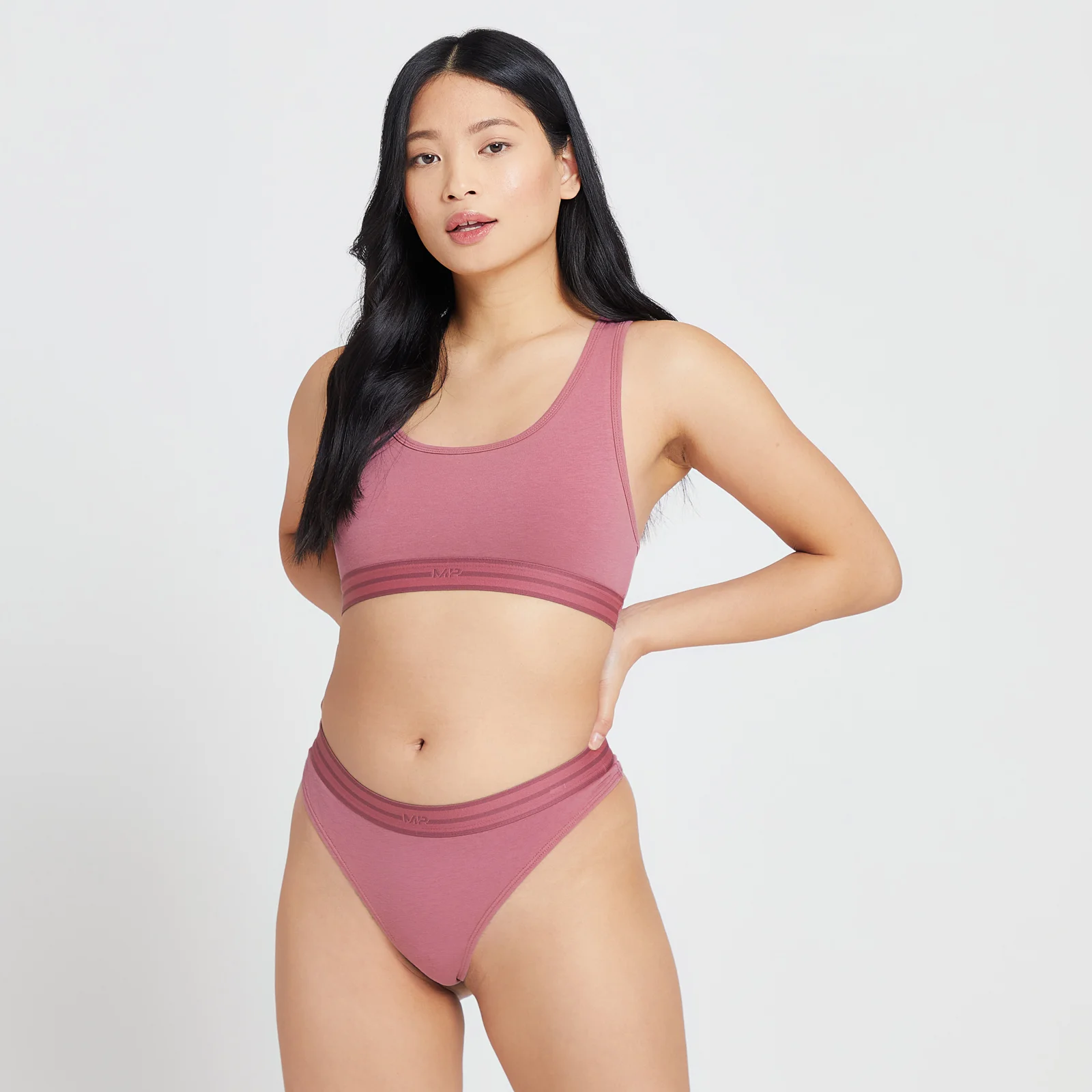 MP Women's Bralette & Thong Set - Mauve - XXS - XXS Image 1