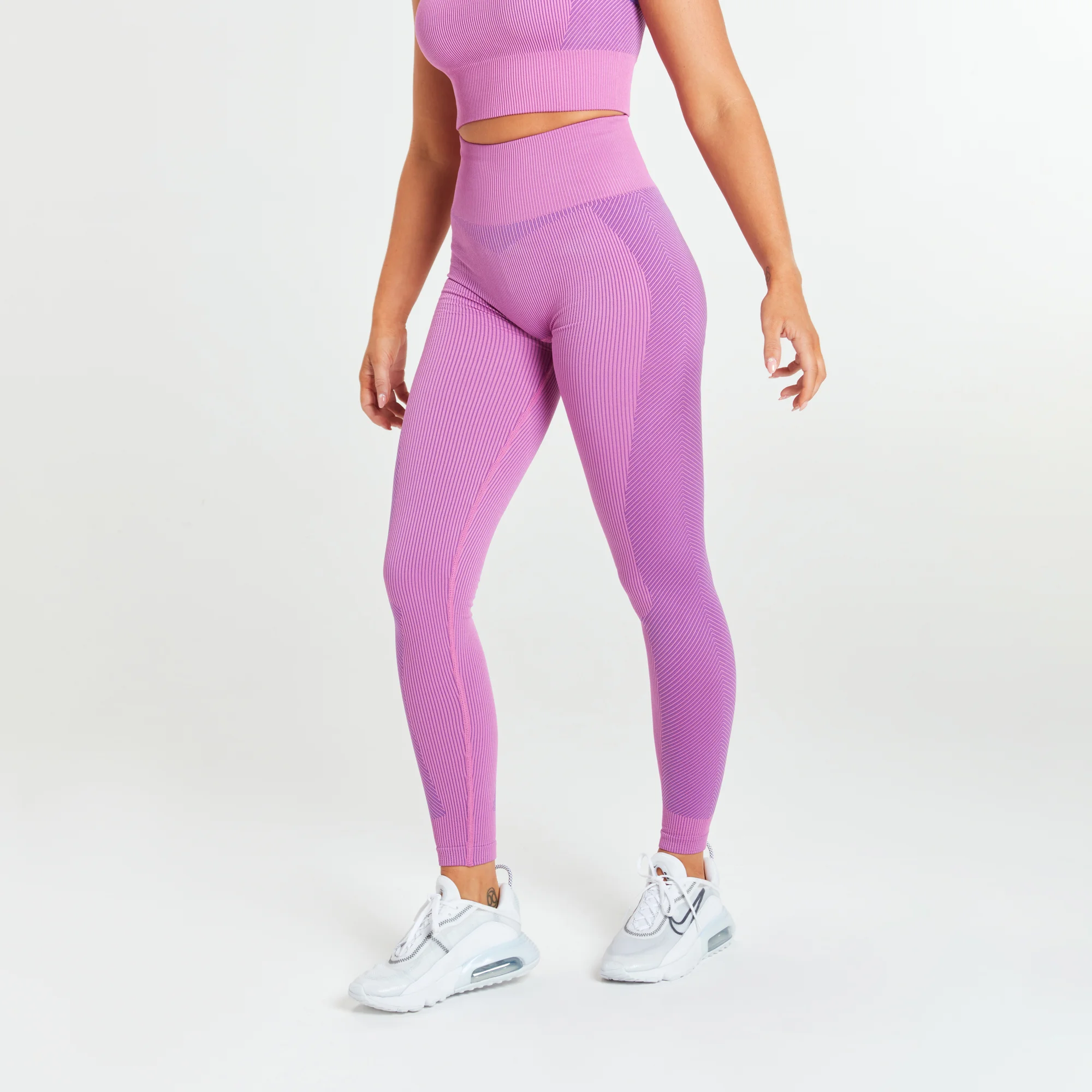 MP X Sinead Rib Seamless Leggings - Pink - XXS Image 1