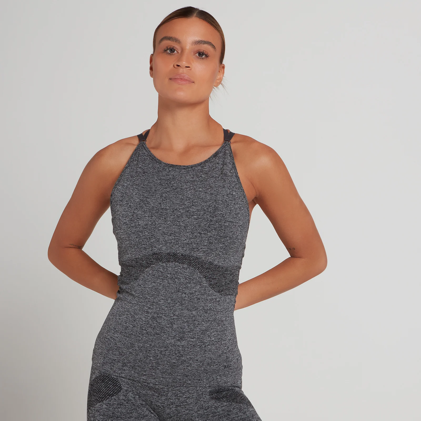 MP Women's Dynamic Training Seamless Vest - Washed Black - XXS Image 1
