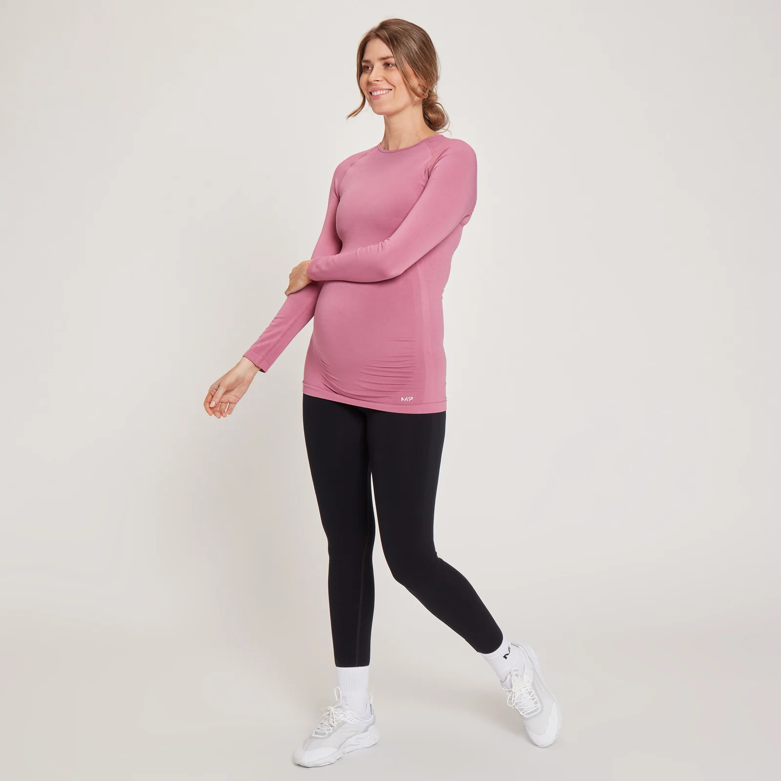 MP Women's Maternity Seamless Long Sleeve T-Shirt - Mauve - XXS Image 2