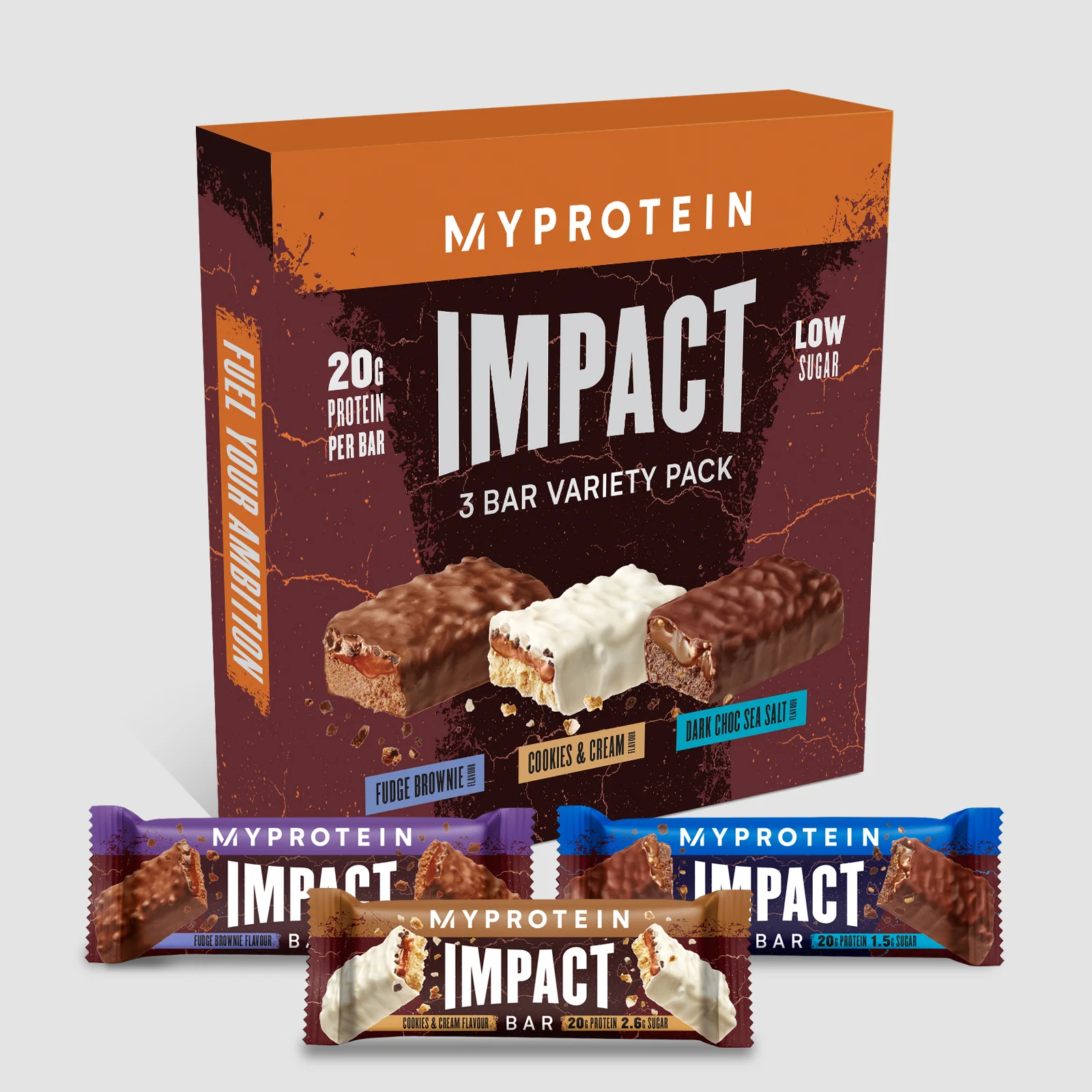 Impact Protein Bar Variety Pack - 3 x 64g Image 1